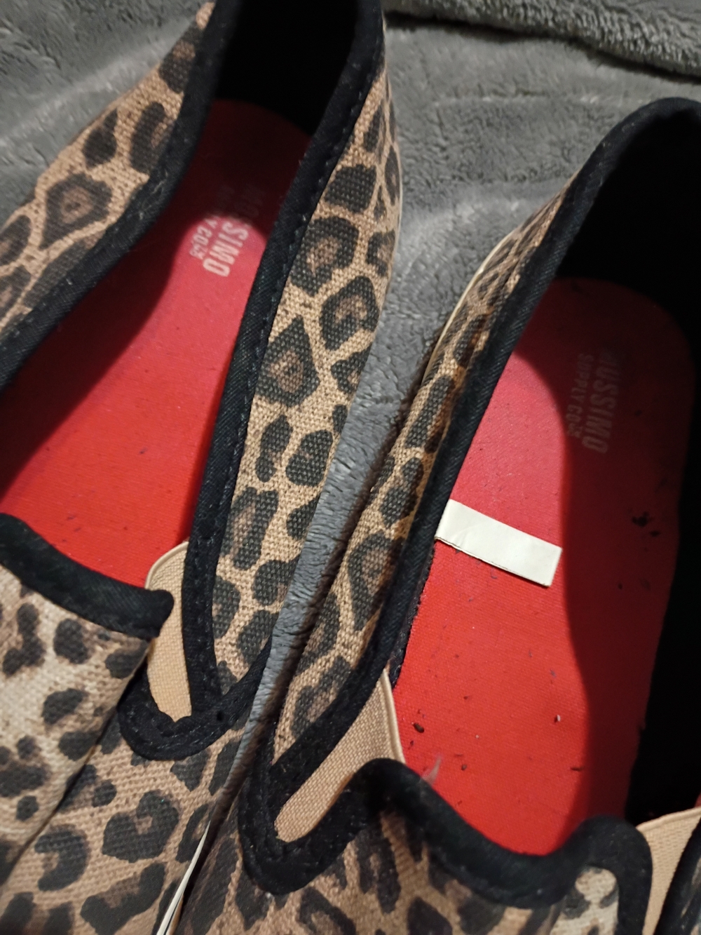 💙 3 For $12 Mossimo Supply Co. Women’s Leopard Print Slip-On Canvas Sneakers - Picture 3 of 6